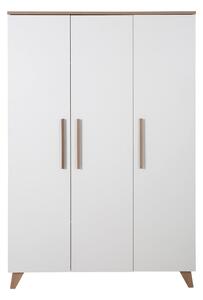 Biała szafa dziecięca 118x190 cm – Roba
