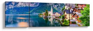 Obraz - Wieś alpejska (170x50 cm)