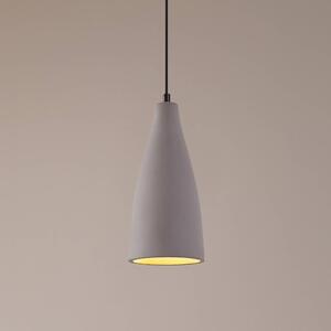 Lampa wisząca Sanne Lindby, możliwość ściemniania, aluminiowy / szary / cynkowy, salon / jadalnia, beton, nowoczesny