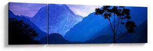 Obraz - Nocne niebo w Nepalu (170x50 cm)
