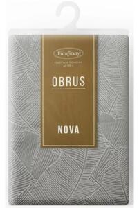 Obrus EUROFIRANY Isla 140 x 220 cm Srebrno-biaÅy
