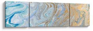 Obraz - Niebieski marmur (170x50 cm)