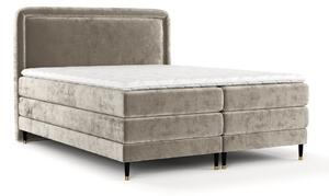 Jasnobrązowe łóżko boxspring 140x200 cm Dove – Maison de Rêve