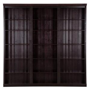 Brązowy regał z litego drewna sosnowego 222x223 cm Anita – Støraa