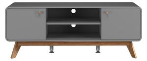 Szara szafka pod TV 140x53 cm Caitlin – Støraa