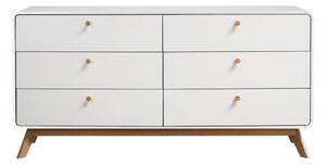 Biała niska komoda 150x74 cm Caitlin – Støraa
