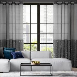 Firana gotowa EUROFIRANY Debora 140 x 250 cm Czarny