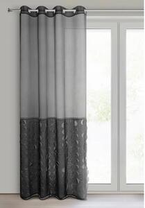 Firana gotowa EUROFIRANY Debora 140 x 250 cm Czarny