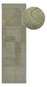 Zielony wełniany chodnik tkany ręcznie 80x250 cm Charlotte – Villeroy&Boch