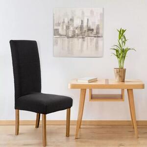 Pokrowiec na krzesło EUROFIRANY D91 469438 (35 x 30 x 55 cm) Czarny