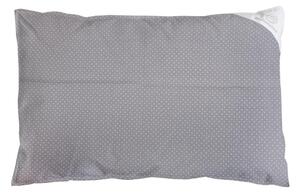 Poszewka do poduszki szara w kropki - 60x40 cm