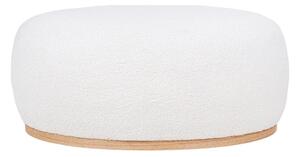 Biały puf z materiału bouclé Manhattan – House Nordic