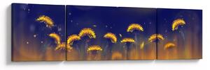 Obraz - Dmuchawce (170x50 cm)
