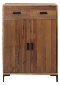 Szafka na buty, 75x40x110 cm, lite drewno sosnowe