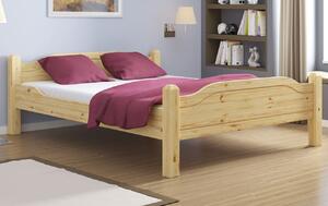 Łóżko drewniane Argento : Rozmiar - 180x200, Rodzaj drewna - Sosna, Wybarwienie drewna - Sosna naturalna
