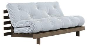 Biała/jasnoniebieska rozkładana sofa 160 cm Roots - Karup Design