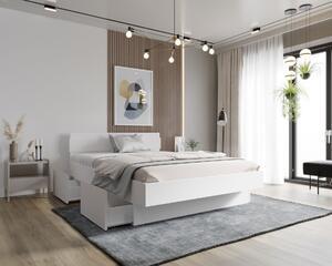 Łóżko drewniane Ibiza : Rozmiar - 140x200, Wybarwienie drewna - Buk biały, Szuflada - Tak, Rodzaj drewna - Buk