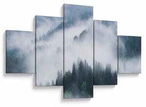Obraz - Drzewa we mgle (125x70 cm)