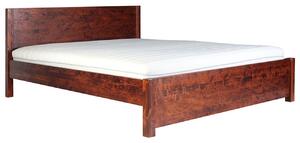 Łóżko drewniane Alaska : Rozmiar - 200x200, Pojemnik na pościel - Nie, Rodzaj drewna - Olcha, Wybarwienie drewna - Olcha naturalna
