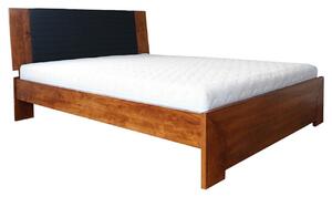 Łóżko drewniane Paulo : Rozmiar - 200x200, Pojemnik na pościel - Nie, Rodzaj drewna - Olcha, Wybarwienie drewna - Olcha biała