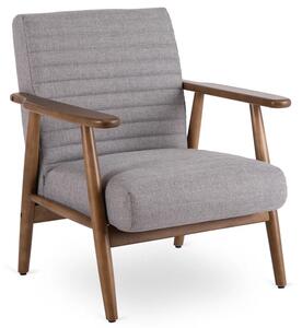 Fotel Wypoczynkowy do Salonu FORLAN Szary Skandynawski