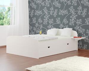 Łóżko drewniane Lido : Rozmiar - 180x200, Szuflada - Tak, Rodzaj drewna - Sosna, Wybarwienie drewna - Sosna biała