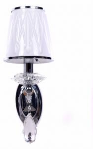 Lumina Deco Lampa Ścienna Kinkiet Kryształowy Chromowany Dominni W1