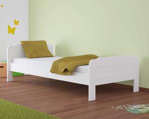 Łóżko drewniane Calpe : Rozmiar - 90x200, Rodzaj drewna - Sosna, Wybarwienie drewna - Sosna biała