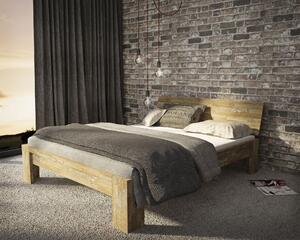 Łóżko drewniane Barcelona : Rozmiar - 140x200, Rodzaj drewna - Dąb, Wybarwienie drewna - Dąb sonoma
