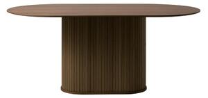 Brązowy stół z blatem w dekorze dębu 95x180 cm Nola – Unique Furniture