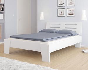 Łóżko drewniane Morreno : Rozmiar - 140x200, Wybarwienie drewna - Buk biały, Rodzaj drewna - Buk