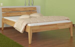 Łóżko drewniane Prato : Rozmiar - 140x200, Wybarwienie drewna - Buk naturalny, Rodzaj drewna - Buk