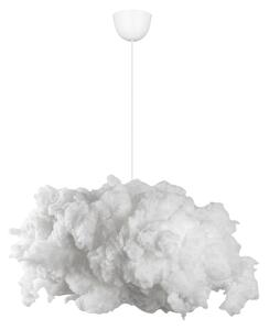 Biała lampa wisząca z tekstylnym kloszem Serenity – Opviq lights