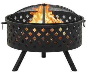 Palenisko z pogrzebaczem, 68 cm, XXL, stal
