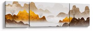 Obraz - Góry we mgle (170x50 cm)