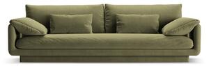 Jasnozielona aksamitna sofa 250 cm Torino – Micadoni