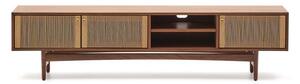 Brązowa szafka pod TV w dekorze orzecha 200x50 cm Elan – Kave Home