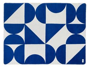 Niebiesko-kremowy koc 150x200 cm Tul – noo.ma
