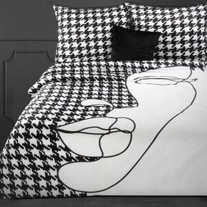 Pościel EUROFIRANY Premium 220 x 200 Biało-czarny