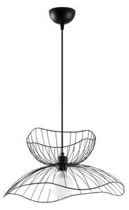 Czarna lampa wisząca z metalowym kloszem ø 50 cm Farac – Opviq lights