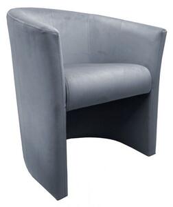 Fotel MAROS BL VELVET ciemno szary