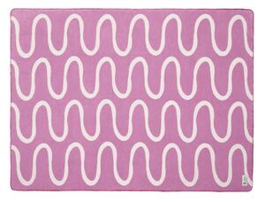 Różowy koc 150x200 cm Swirl – noo.ma