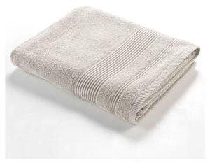 Beżowy bawełniany ręcznik kąpielowy frotte 90x150 cm Tendresse – douceur d'intérieur