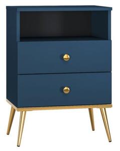 Szafka nocna BLU 2S granatowa