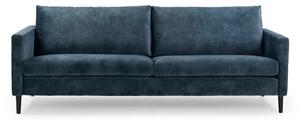 Ciemnoniebieska sofa z aksamitnym obiciem Scandic Adagio, szer. 220 cm