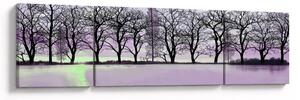 Obraz - Łodka na jeziorze (170x50 cm)