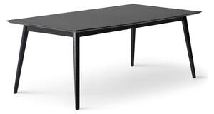 Czarny rozkładany stół z czarnym blatem 100x210 cm Meza – Hammel Furniture