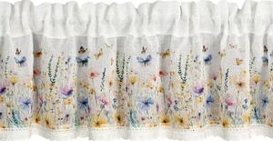 Firana gotowa EUROFIRANY Rozalie 150 x 30 cm BiaÅy