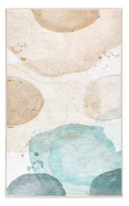 Kremowo-turkusowy dywan odpowiedni do prania 120x180 cm Puddle – Mila Home