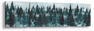 Obraz - Zwierzęta w lesie (170x50 cm)